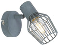 VIKING lampa kinkiet 1x40W E14 szary