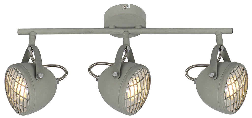 PENT lampa sufitowa listwa 3x50W GU10 betonowy szary