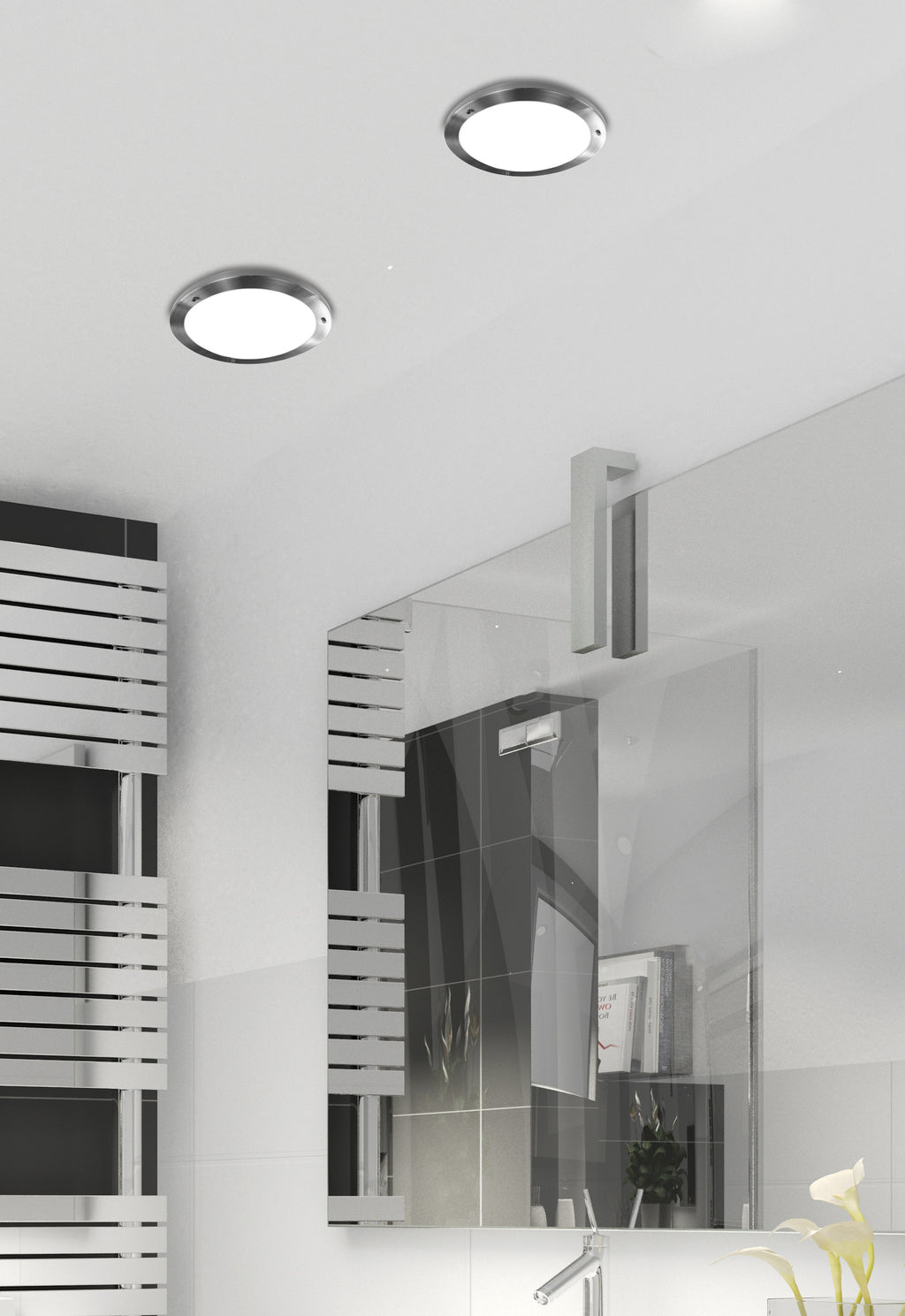 AQUILA lampa sufitowa plafon 18 1x40W G9 satyna nikiel IP44 (bż)