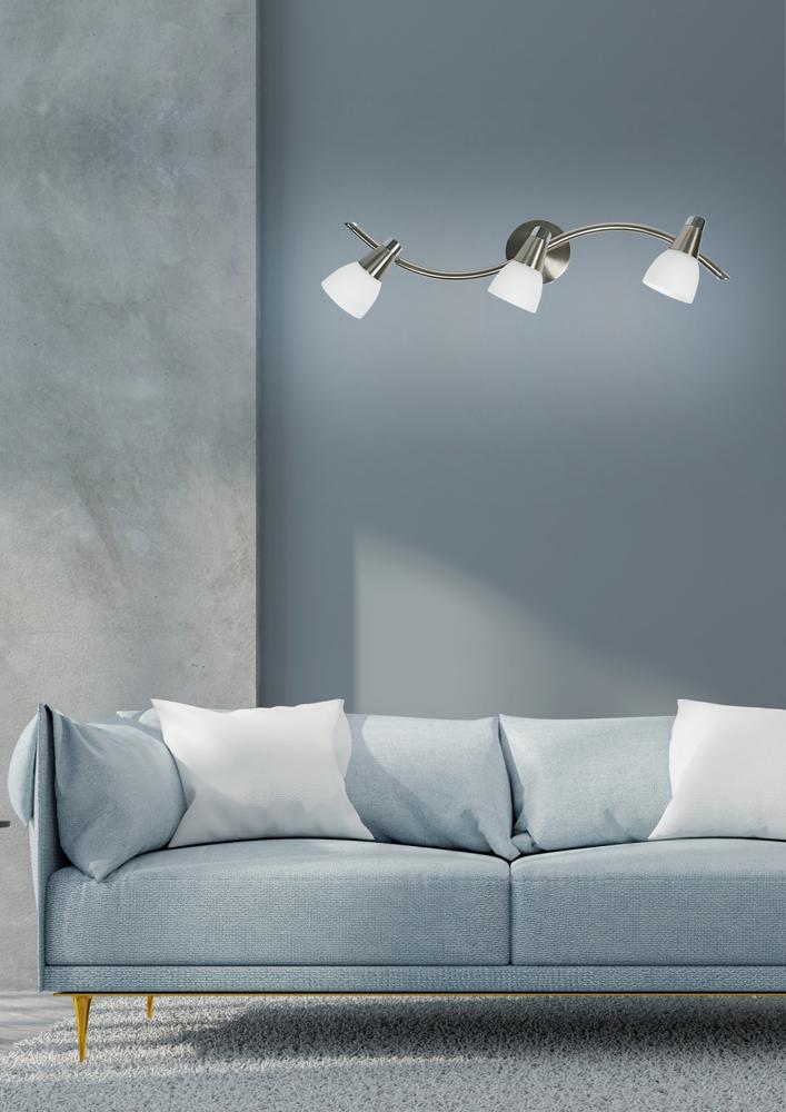 SELIA lampa sufitowa listwa 3x40W G9 nikiel mat/chrom biały (bż)