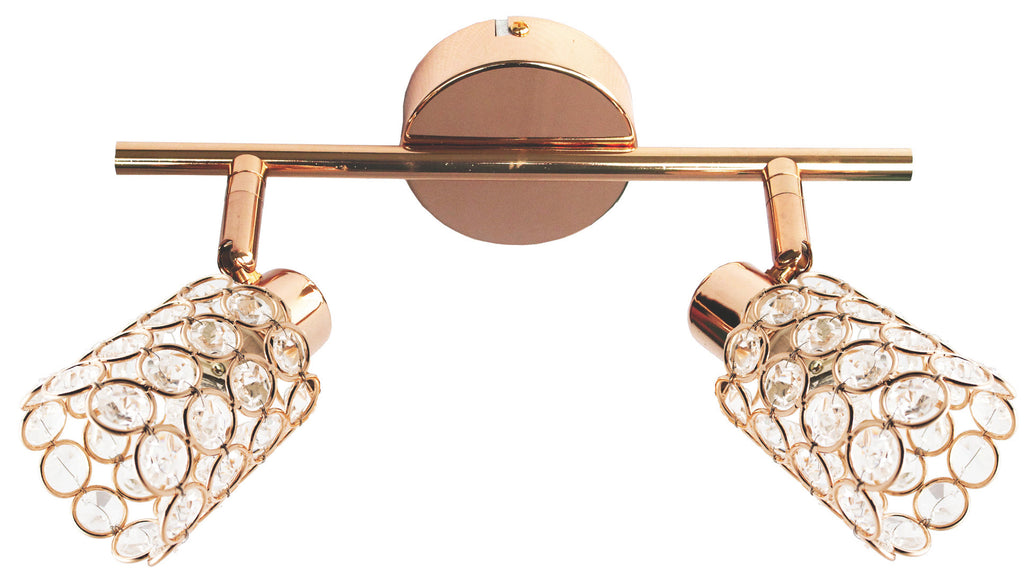 YORK lampa sufitowa listwa 2x40W G9 mosiądz (bż)