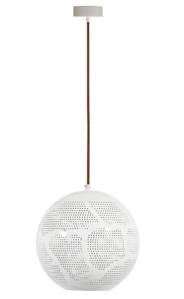 BENE lampa wisząca 25 kula w 1x60W E27 ażurowy biały