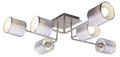 SAX lampa sufitowa 6x40W E14 satyna