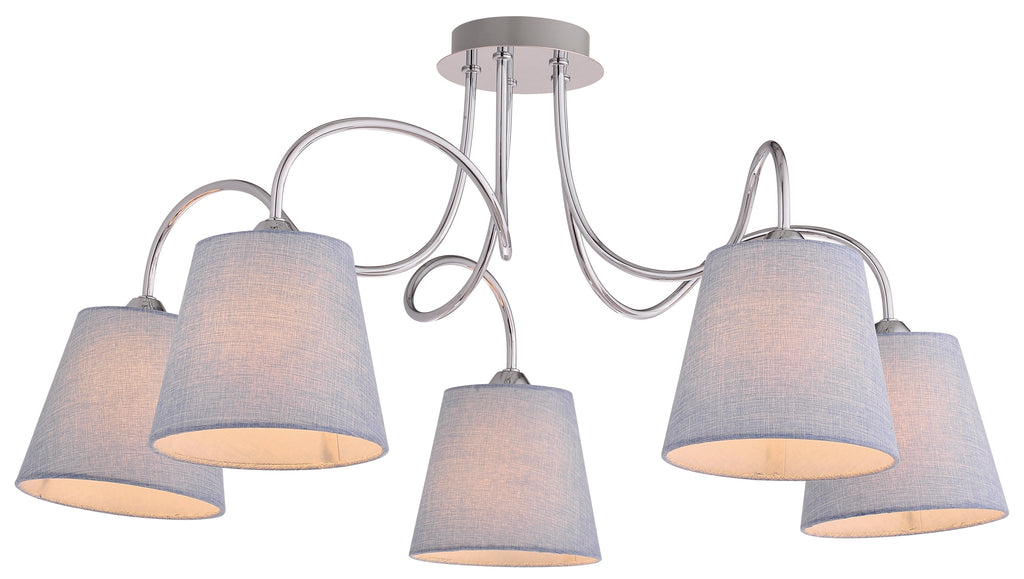 LUK lampa wisząca 5x40W E14 chrom