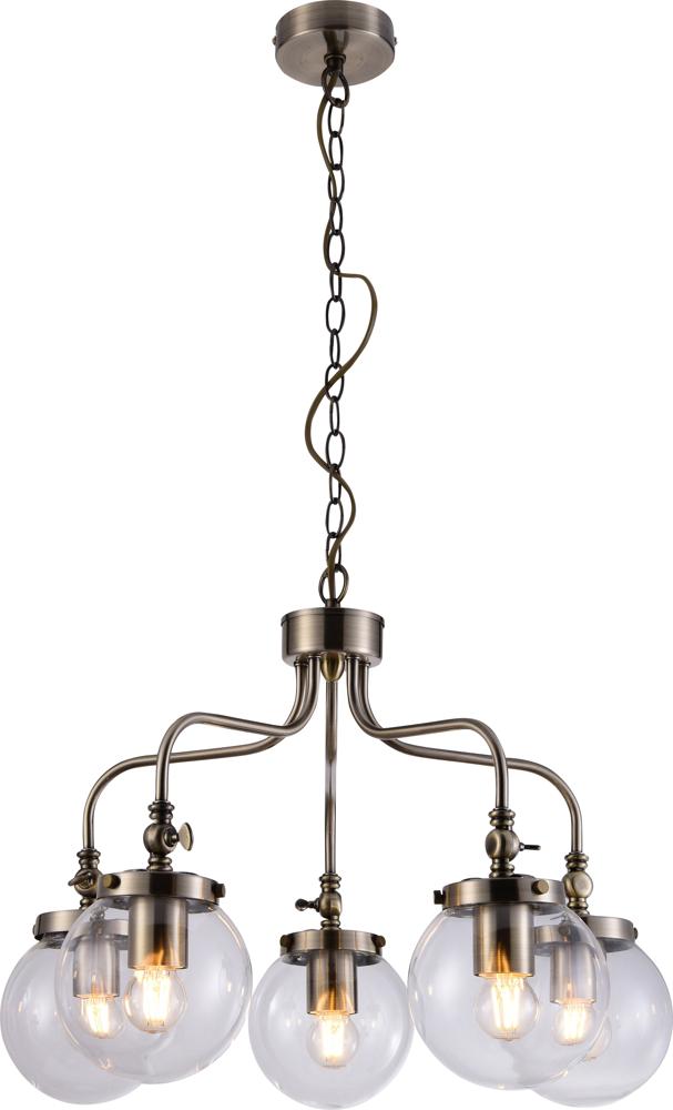 BALLET lampa wisząca 5x40W E27 patynowy