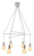 ALTO lampa wisząca 6x40W E27 biały matowy