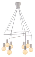 ALTO lampa wisząca 8x40W E27 biały matowy