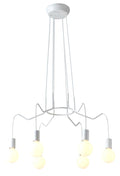 BASSO lampa wisząca 6x40W E27 biały matowy