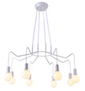 BASSO lampa wisząca 8x40W E27 biały matowy