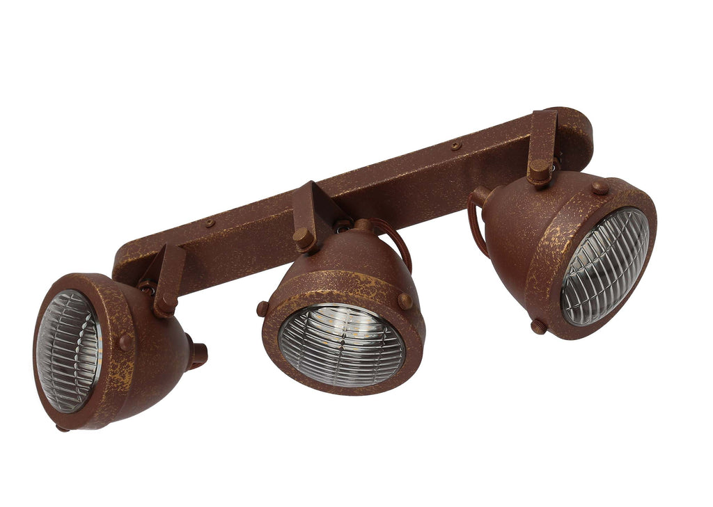 FRODO lampa sufitowa listwa 3x40W GU10 rdzawy
