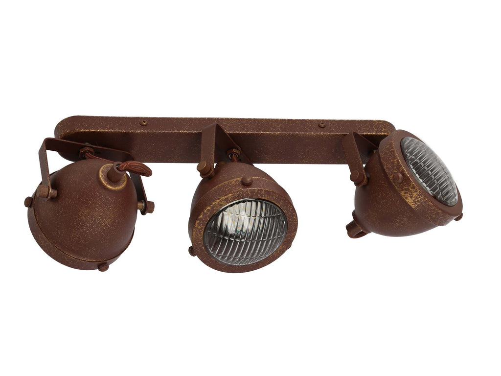 FRODO lampa sufitowa listwa 3x40W GU10 rdzawy