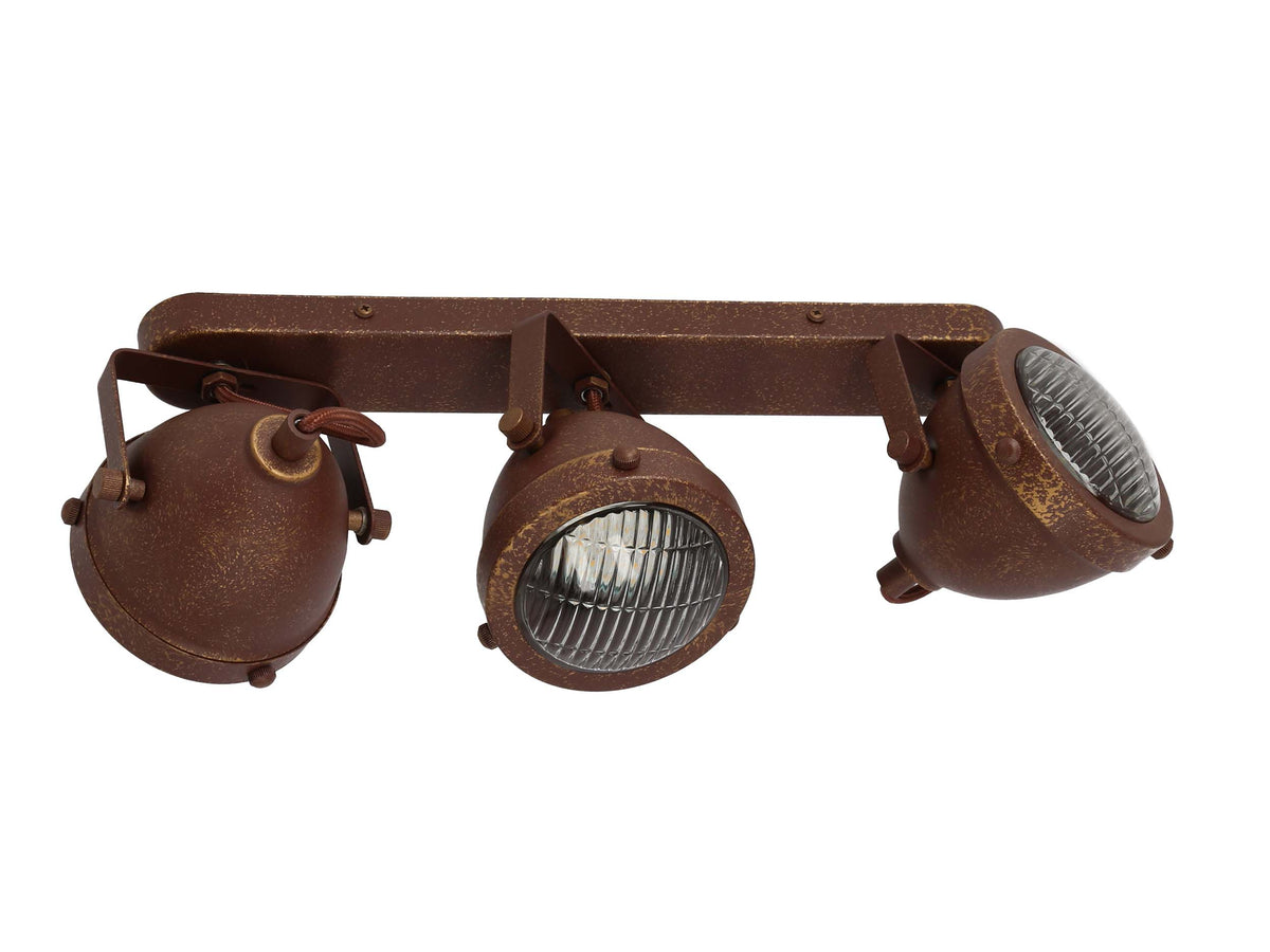FRODO lampa sufitowa listwa 3x40W GU10 rdzawy