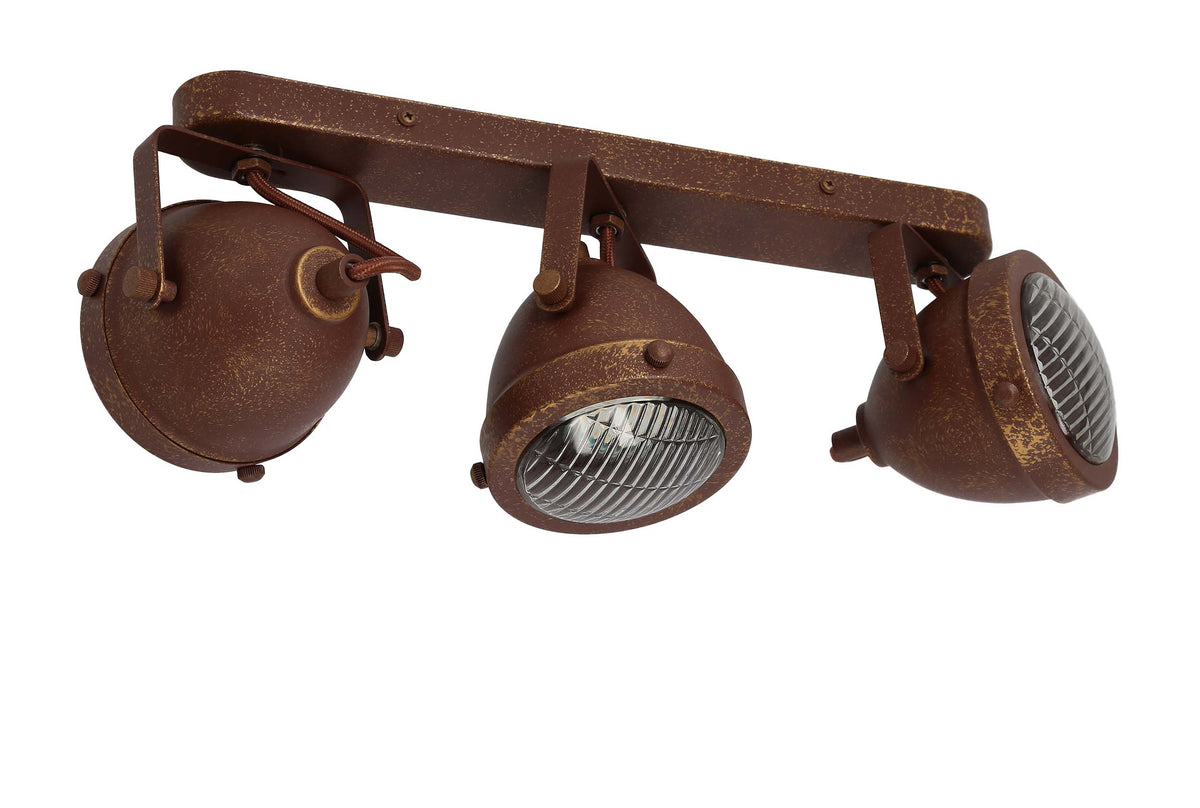 FRODO lampa sufitowa listwa 3x40W GU10 rdzawy