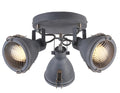 CRODO lampa sufitowa plafon 3x40W E14 szary