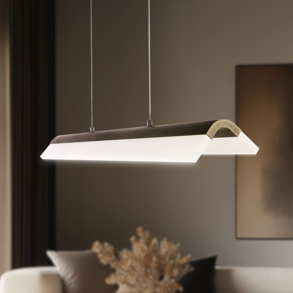 CURACOA lampa wisząca 100x16 33W LED brązowy 4000k apeti
