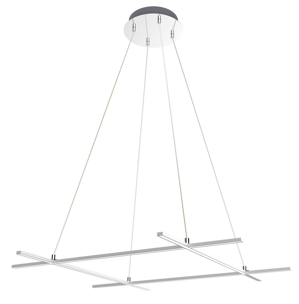 ANDROS lampa wisząca 70x70 40W LED srebrny 4000k apeti