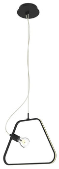 IKARIA lampa wisząca 42 1x60W E27 LED+12W LED czarny 4000k
