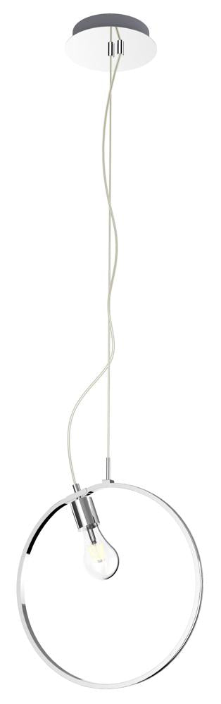 SKIROS lampa wisząca 1x60W E27 LED+12W LED chromowy 4000k apeti