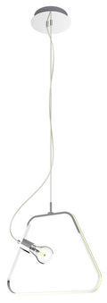 IKARIA lampa wisząca 42 1x60W E27 LED+12W LED chromowy 4000k apeti