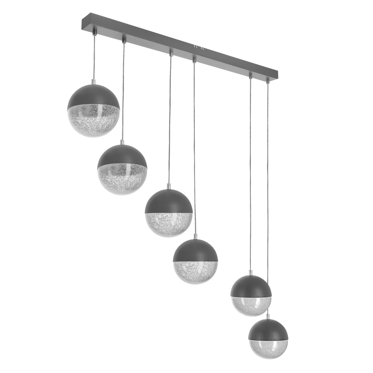 FURNI lampa wisząca 6x5W LED szary 4000k apeti