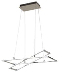 KSEROS lampa wisząca 60x30 35W LED srebrno szary 4000k apeti