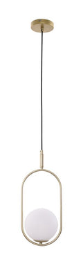 CORDEL lampa wisząca 1x28W G9 mosiądz