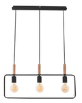 FRAME lampa wisząca 3x60W E27 czarny