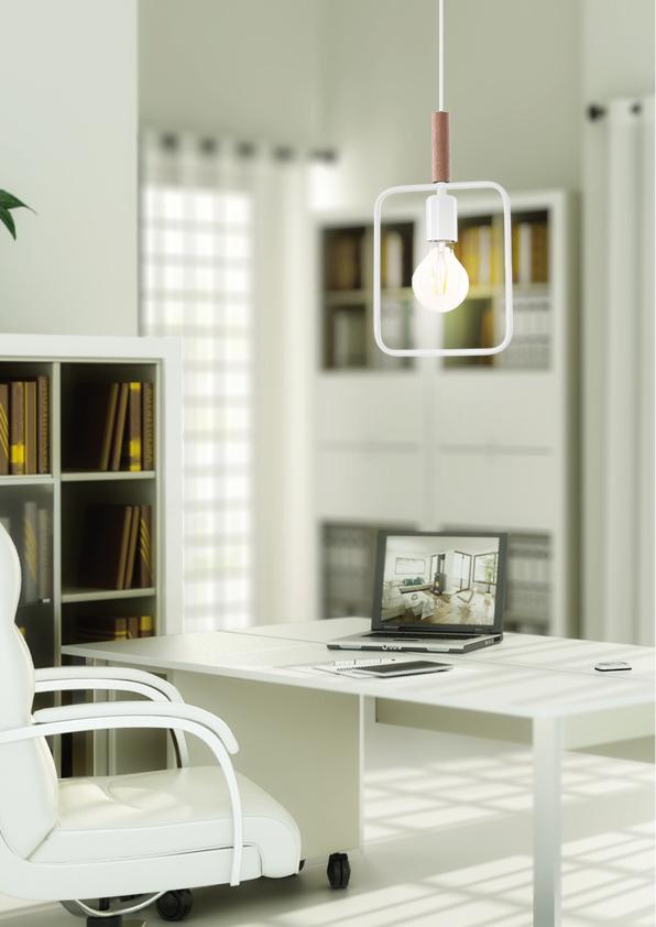FRAME lampa wisząca 1x60W E27 biały