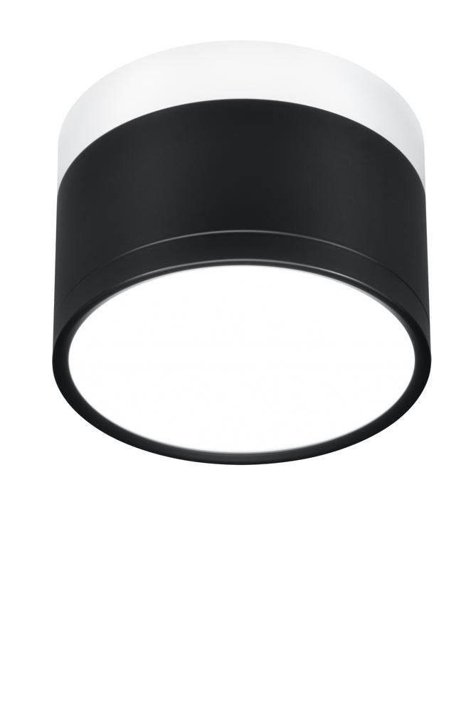 lampa sufitowa tuba 9W LED 4000k czarny+biały+śr. 8,8 cm