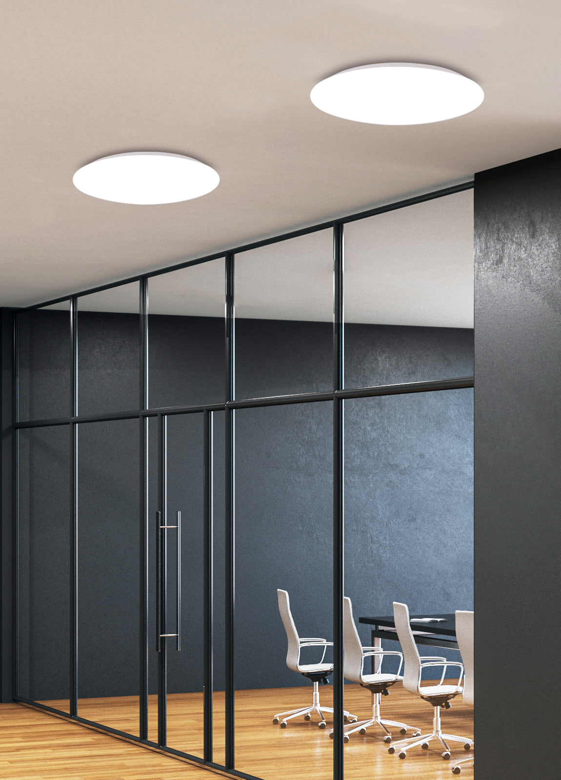 lampa sufitowa mega plafon 38 LED 4000k biały