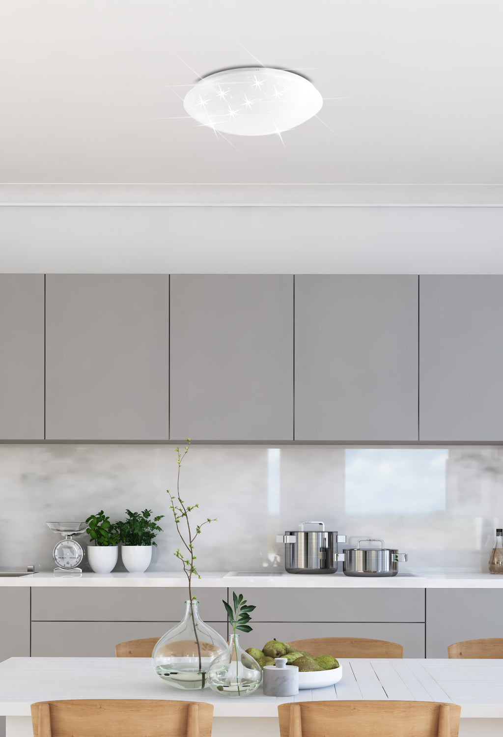 MAGNUS lampa sufitowa plafon 24W LED 38cm klosz biały 4000k
