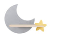 lampa moon kinkiet ścienny 5W LED iq kids szary+złoty
