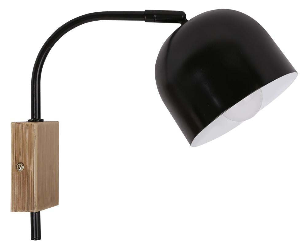 RUPI lampa kinkiet 1x40W E27 czarny