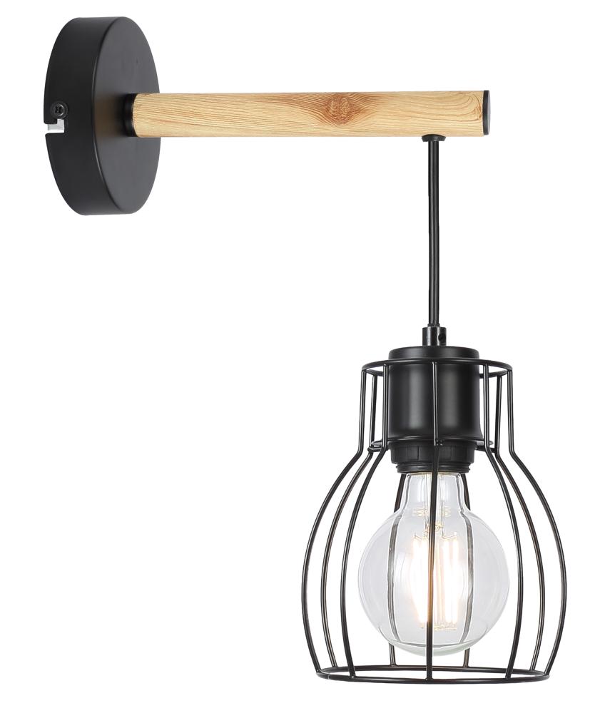 BERNITA lampa kinkiet 1x60W e27czarny