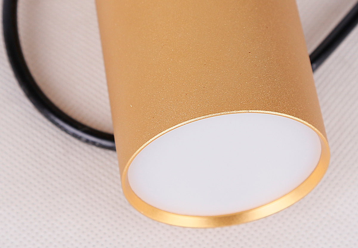 lampa wisząca tuba 1x15W GU10 5,8/30 czarno złoty