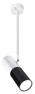 TUBA lampa wisząca/sztyca 1x15W GU10 6,8/19,5 czarny+biały