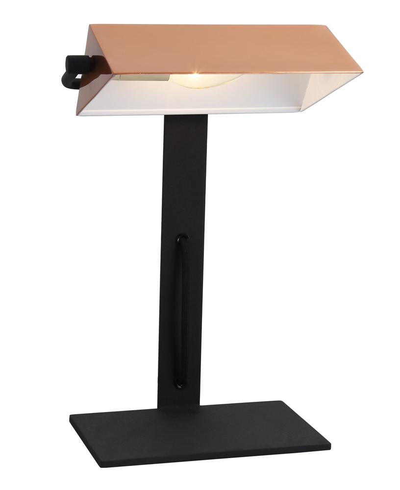 BANKIER lampa gabinetowa 1x40W E14 miedziany
