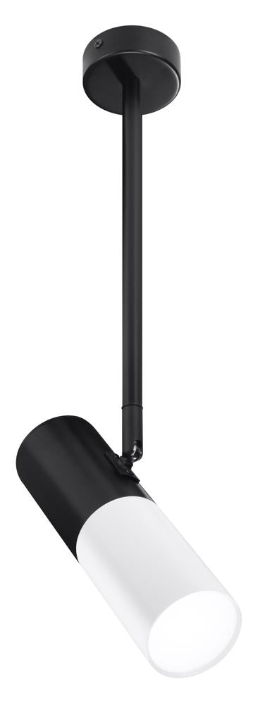 TUBA lampa wisząca/sztyca 1x15W GU10 6,8/19,5 biały+czarny