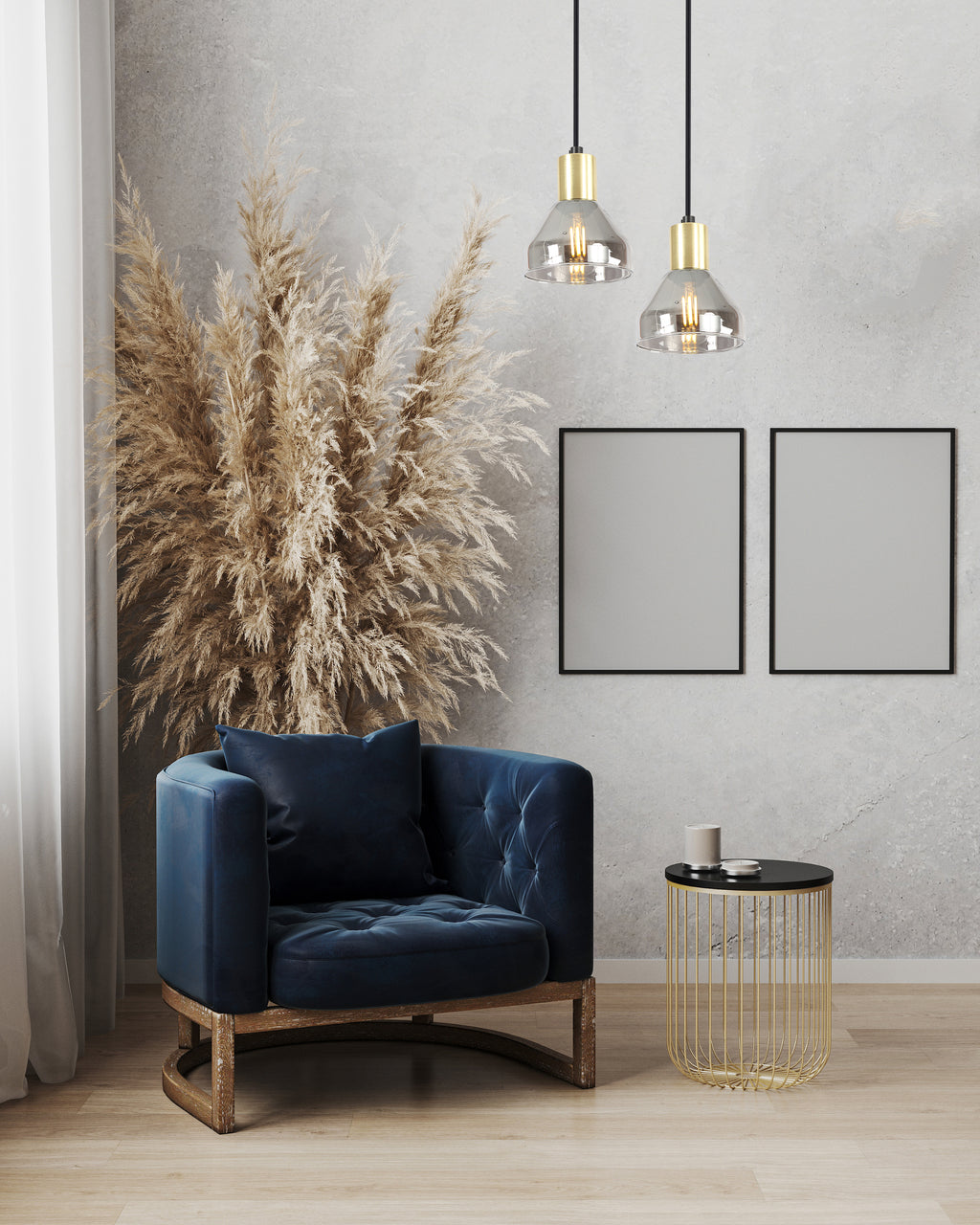 lampa wisząca gregory czarny brąz 1x40W E14 klosz dymiony