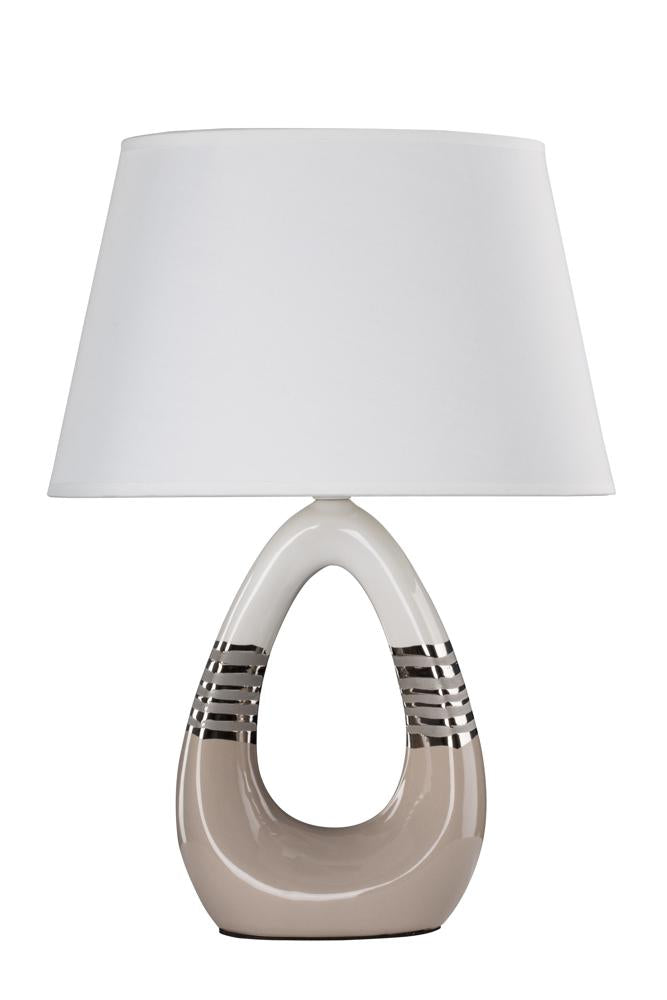 ROMANO lampa gabinetowa 1x60W E27 beżowo biały