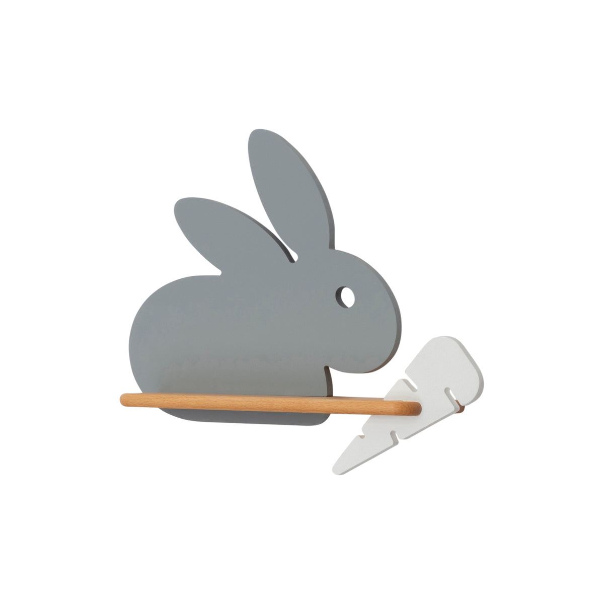 Rabbit lampa kinkiet 4W LED 4000k iq kids szary+biały