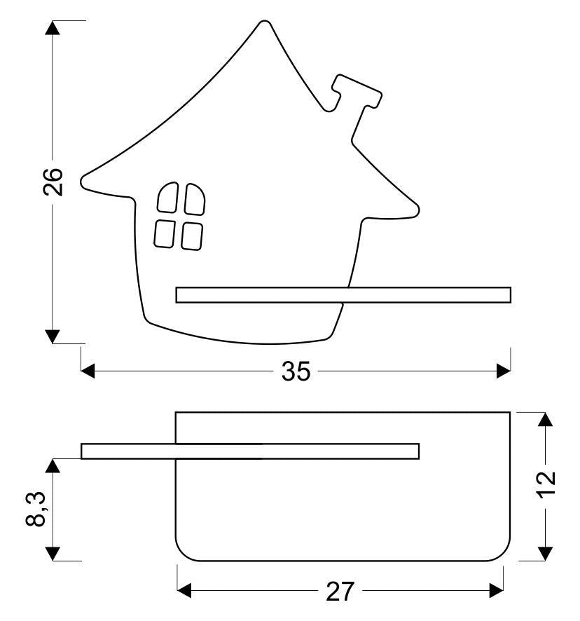 House lampa kinkiet 4W LED 4000k kp iq kids miętowy