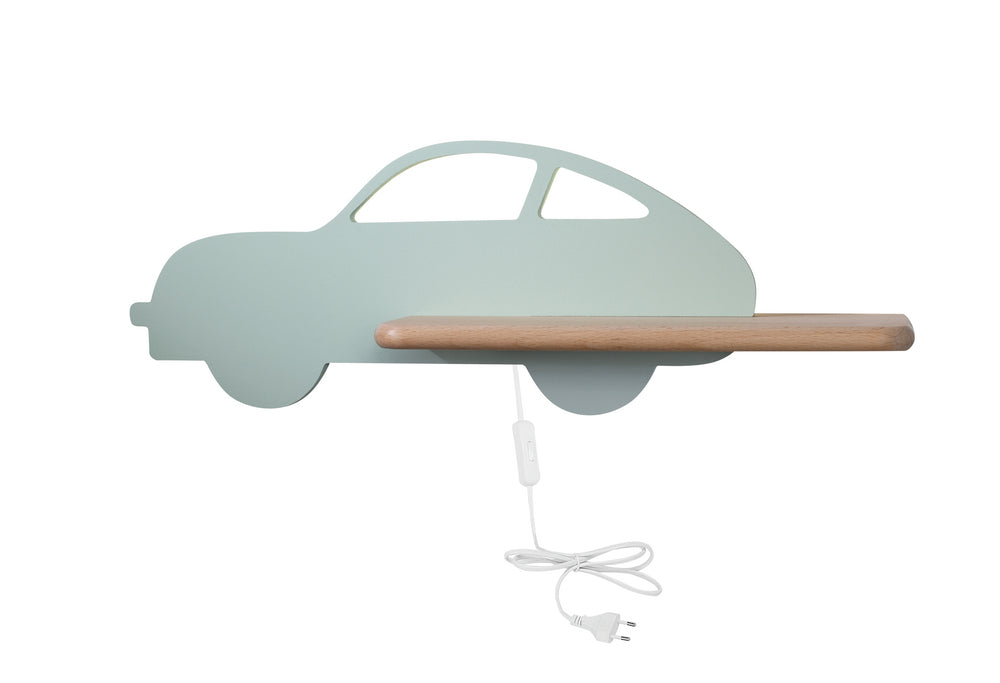 CAR lampa kinkiet 5W LED 4000k wl iq kids z przewodem z wł. i wtyczką miętowy