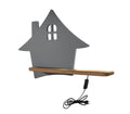 HOUSE lampa kinkiet 4W LED 4000k kl iq kids z przewodem z wł. i wtyczką szary
