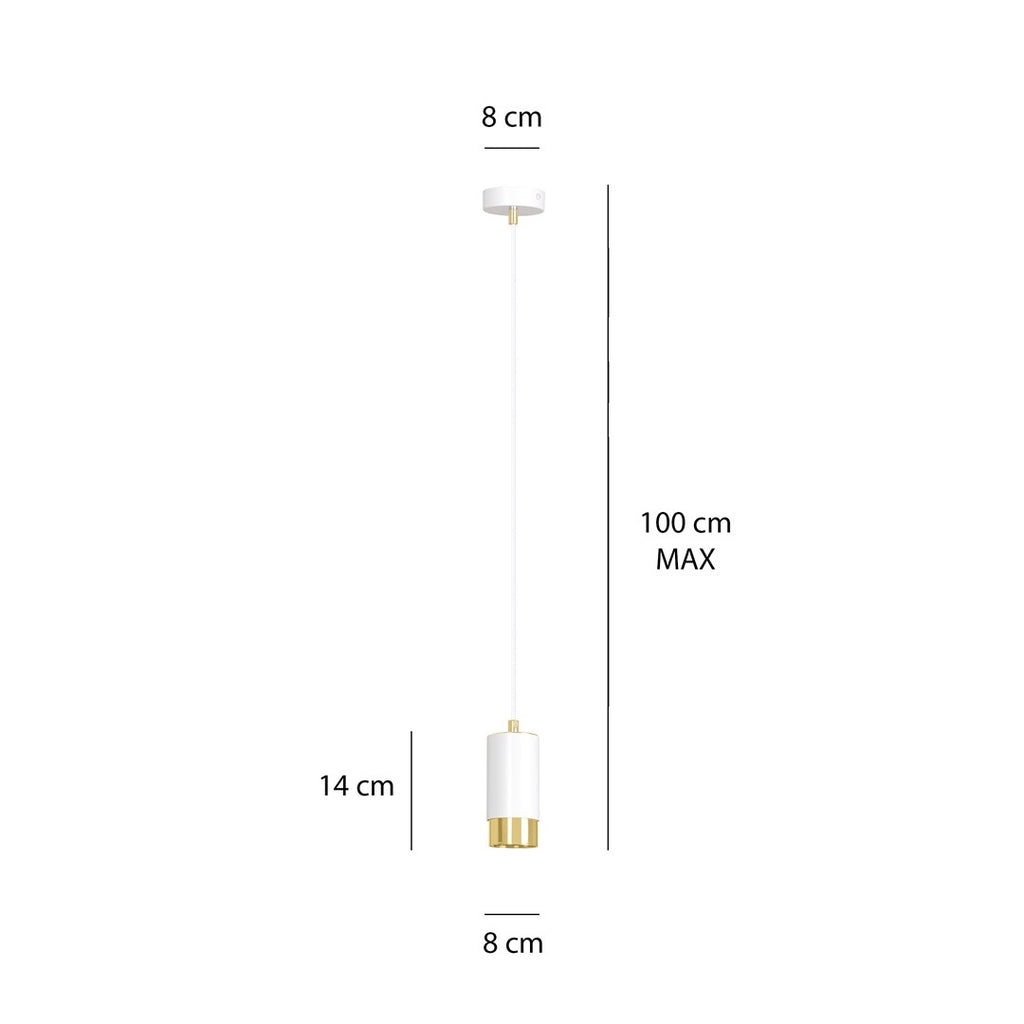 FUMIKO 1 WH/GOLD