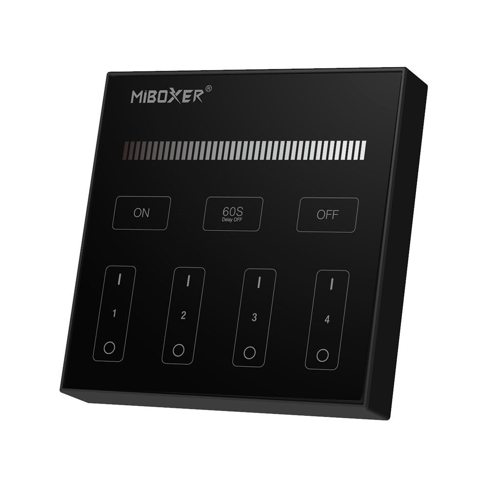 Dotykowy panel  naścienny MONO 4-strefy czarny