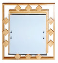 NATURA plafon 2x60W E27 40x40x10,5 kwadraciki zółty