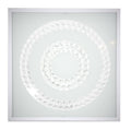 LUX lampa sufitowa plafon 29x29 16W LED 6500k biały podwójny ring