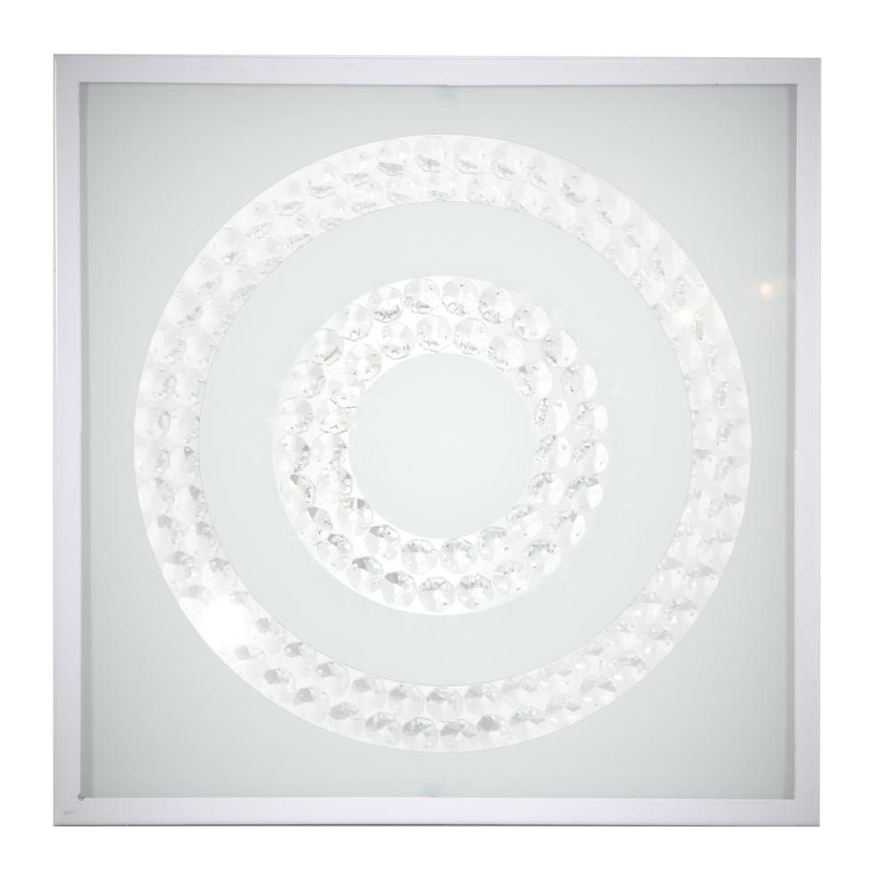 LUX lampa sufitowa plafon 29x29 16W LED 6500k biały podwójny ring