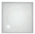 LUX lampa sufitowa plafon 29x29 16W LED 6500k satyna duży ring